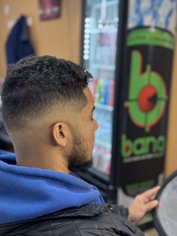 Modern fade with curls